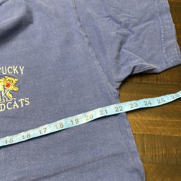 Castaways UK Kentucky Wildcats Blue Henley Shirt Men Adult short sleeve - Picture 13 of 14